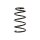 Suspension spring front axle BILSTEIN B3 for e.g. HYUNDAI ACCENT III