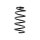 Suspension spring for car rear axle BILSTEIN B3 for OPEL ADAM