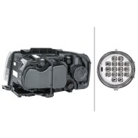 Main headlamp right 12 V PY21W Halogen HELLA for LAND...