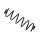Suspension Spring Rear Axle BILSTEIN for e.g. CITROËN C3 II