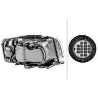 Hauptscheinwerfer links 12 V LED Halogen HELLA für...