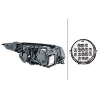 Headlight left 12 V PSY24W Bi-Xenon HELLA suitable for LAND ROVER EVOQUE