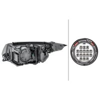 Headlight right 12 V HB3 Halogen HELLA suitable for LAND...