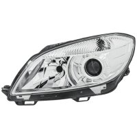 Main headlamp left 12 V H7/H7 halogen HELLA for SKODA...