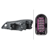 Main headlamp right 12 V W5W halogen HELLA for SKODA...