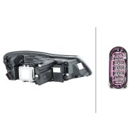 Main headlamp left 12 V W5W Xenon HELLA for SKODA Octavia...