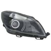 Main headlamp right H7 halogen HELLA for SKODA Fabia II...
