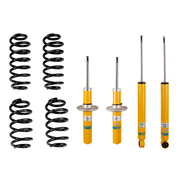 Suspension Kit Springs/Shock Absorbers Gas Pressure BILSTEIN for AUDI A4