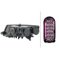 Main headlamp right 12 V H7/H3 DE HELLA for SKODA Superb...