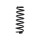 Suspension spring for car rear axle BILSTEIN B3 for e.g. VW GOLF VII