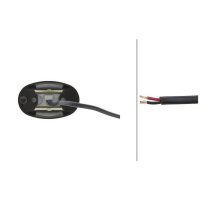 Sill light 24 V LED red HELLA