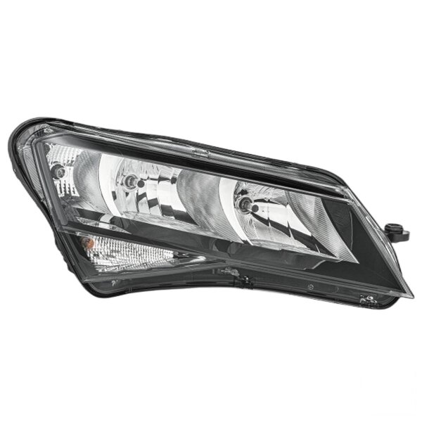 Headlight right 12 V H7/H7 FF HELLA suitable for e.g. SKODA SUPERB