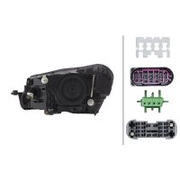 Hauptscheinwerfer rechts D3S LED HELLA für u.a....