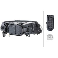 Main headlamp left 12 V D3S/H7 bi-xenon HELLA for AUDI A6...