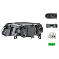 Main headlamp right 12 V D3S/H7 bi-xenon HELLA for AUDI...