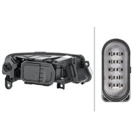 Main headlamp left 12 V PY21W Halogen HELLA for AUDI A6...