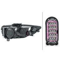 Main headlamp left 12 V H7 halogen HELLA for AUDI A3...
