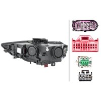 Main headlamp right 12 V PSY24W bi-xenon HELLA for AUDI...