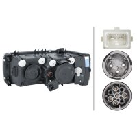 Main headlamp right 24 V W5W halogen HELLA
