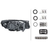 Left main headlight 12 V D1S/H7 halogen HELLA for BMW 5...
