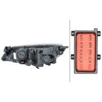 Headlight right 12 V H7/H7 FF HELLA suitable for e.g. OPEL ASTRA
