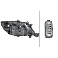 Main headlamp left 12 V W21/5W FF HELLA