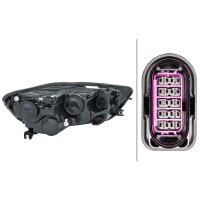 Main headlamp left 12 V PY21W Halogen HELLA for AUDI A6...