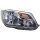 Main headlamp right 12 V H4 FF HELLA for VW Caddy III-pin, among others