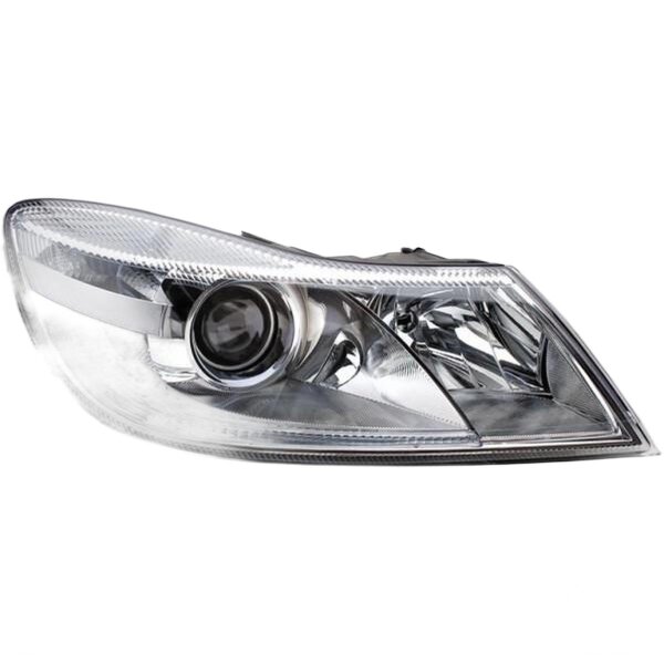 Main headlamp right 12 V W5W FF HELLA for SKODA Octavia II and others