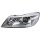 Main headlamp left 12 V H7/H1 FF HELLA for SKODA Octavia II and others