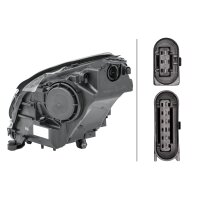 Main headlamp right 12 V PY21W DE HELLA for MERCEDES-BENZ...