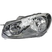 Main headlight left 12 V H15 FF HELLA for VW Golf VI and...