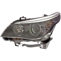Headlight left 12 V PY21W Bi-Xenon HELLA for BMW 5 Series...