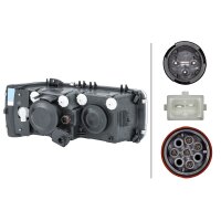 Main headlamp left 24 V H7/H1 bulb technology HELLA