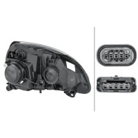 Headlight left 12 V D2S/H7 Xenon HELLA suitable for e.g. RENAULT CLIO