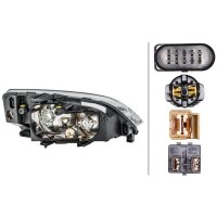 Main headlight left 12 V H7/H1 halogen HELLA for FORD...