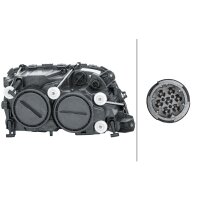 Main headlamp left 24 V H7/H1 FF HELLA