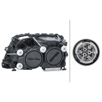 Headlight right 24 V PY21W Bi-Xenon HELLA for...