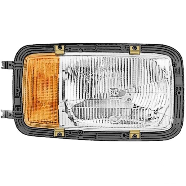 Main headlamp left 24 V H4 halogen HELLA