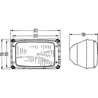 Scheinwerfer Halogen HELLA für CASE IH O&K HAMM