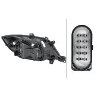 Left main headlight 12 V PY21W Halogen HELLA