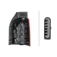 Rückleuchte links 12 V P21W Glühlampen-Technologie HELLA für u.a. VW TRANSPORTER