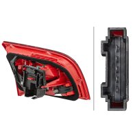 Rear Light right 12 V W21W LED HELLA suitable for e.g. AUDI A6