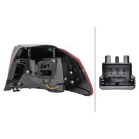 Rückleuchte links mit Schlusslicht (LED) 12 V LED WY21W HELLA für VW Golf VI