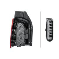 Rear Light right 12 V P21W Bulb technology HELLA for VW TRANSPORTER