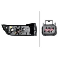 Rear Light right 12 V W16W with hybrid technology HELLA for LAND ROVER EVOQUE