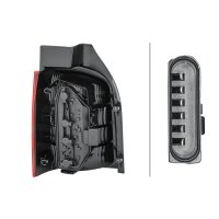 Rückleuchte rechts 12 V PY21W Glühlampen-Technologie HELLA für VW TRANSPORTER