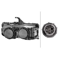 Main headlamp left 24 V W5W halogen HELLA