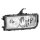 Main headlamp left 24 V W5W halogen HELLA