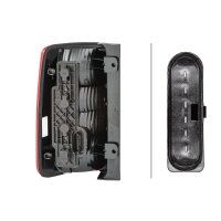 Rear Light right 12 V PY21W Bulb technology HELLA suitable for VW CADDY